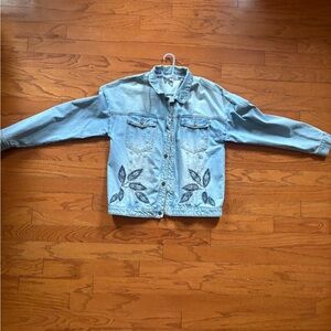 Vintage Denim Embroidered Jacket